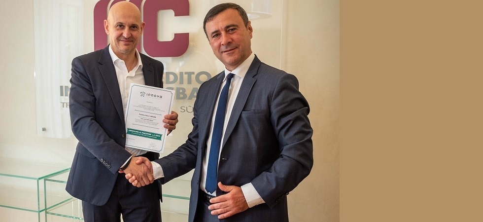 Da sx Oreste Bottaro (Innova) e Diego Pelizzari (Mediocredito Trentino Alto Adige)